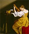 Orazio Gentileschi: The Lute Player