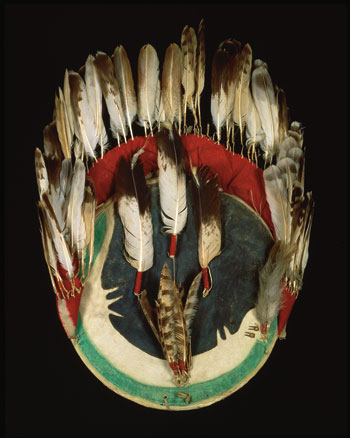 Shield, Plains, Prairie, and Plateau, ca. 1860, Crow (Apsaalooke), Montana