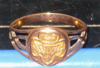 Gold Girl Scout Ring