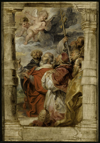 The Princes of the Church Adoring the Eucharist
