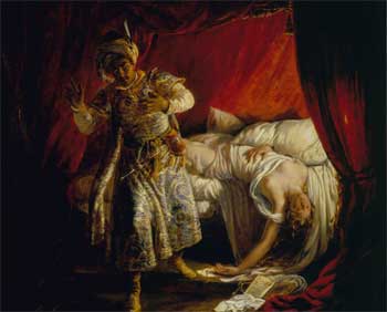 Othello and Desdemona, 1829