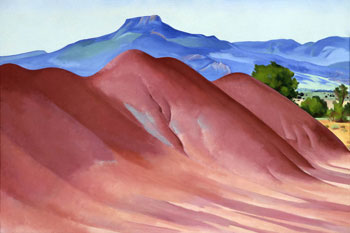 Red Hills with the Pedernal (Pedernal with Red Hills), 1936
