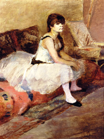 Dancer Seated on a Pink Divan, 1884