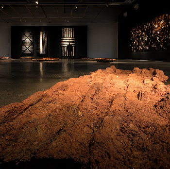 Installation view of White Gold (detail), 2016-17